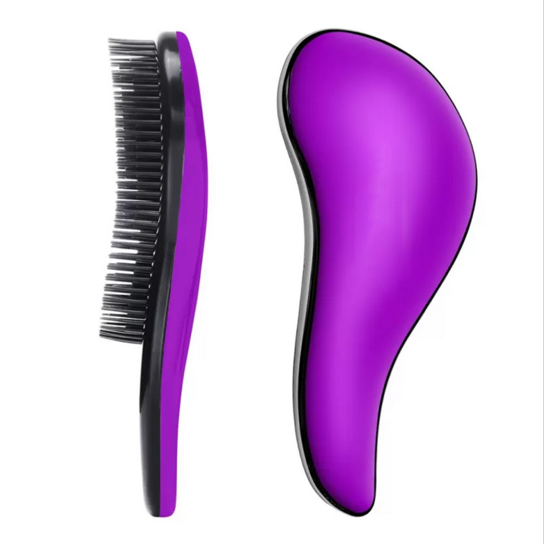 Hair brush purple 18x7 cm