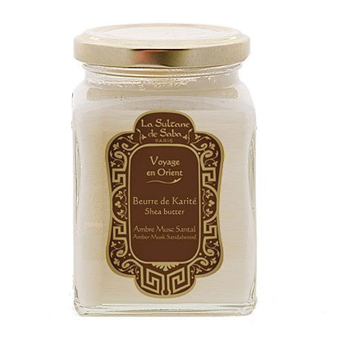 La Sultane De Saba Shea Butter Amber, Musk, Sandalwood, 300 g