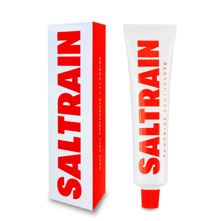 SALTRAIN GRAY SALT FLUORIDE toothpaste, 30 g