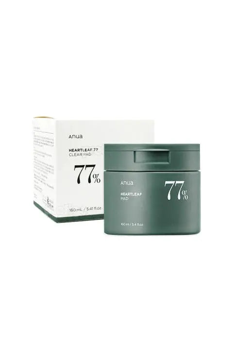 Anua Heartleaf 77% Clear Pad raminamieji padeliai 160 g. Anua