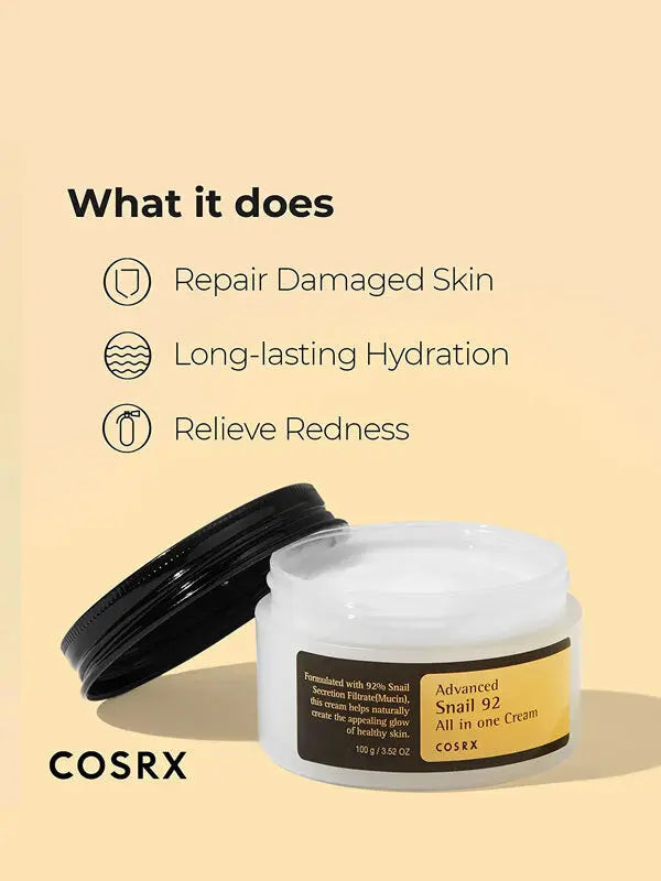 COSRX Advanced Snail 92 All In One Cream su sraigių mucinu, 100ml COSRX