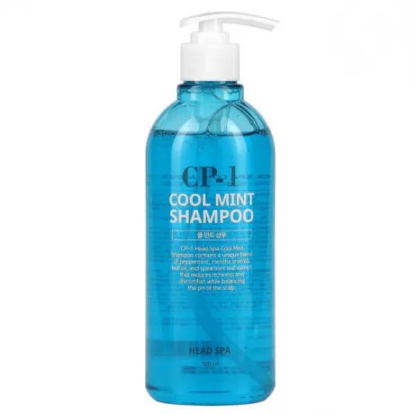 Deep cleansing and refreshing hair shampoo, Esthetic House CP-1 HEAD SPA Cool Mint Shampoo 100 ml, 500 ml