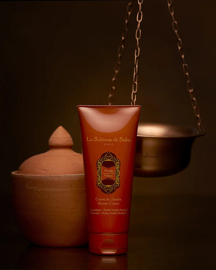 Shower Cream – Amber, Vanilla, Patchouli, Shower Cream, 200 ml, La Sultane De Saba Ayurvedic
