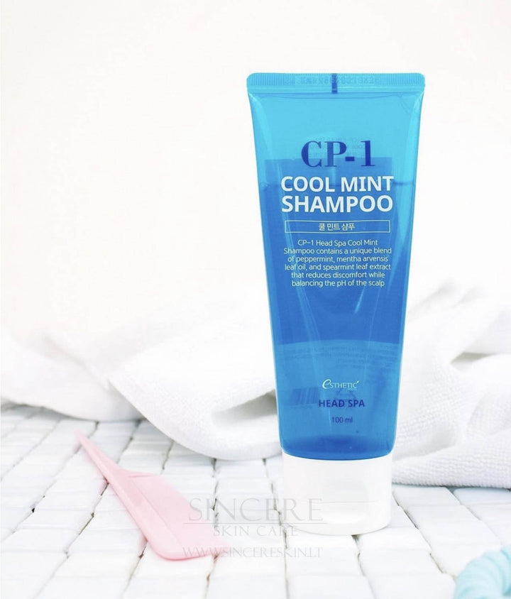 Deep cleansing and refreshing hair shampoo, Esthetic House CP-1 HEAD SPA Cool Mint Shampoo 100 ml, 500 ml