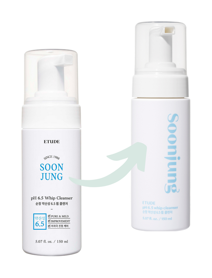 Gentle cleansing foam, Etude House Soon Jung Ph 6.5 Whip Cleanser 150ml 