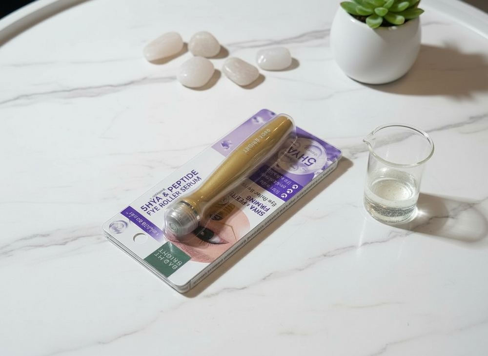 Baby Bright 5HYA & Peptide Firming Eye Roller Serum – Paakių serumas su 5HYA ir peptidais, 15 ml