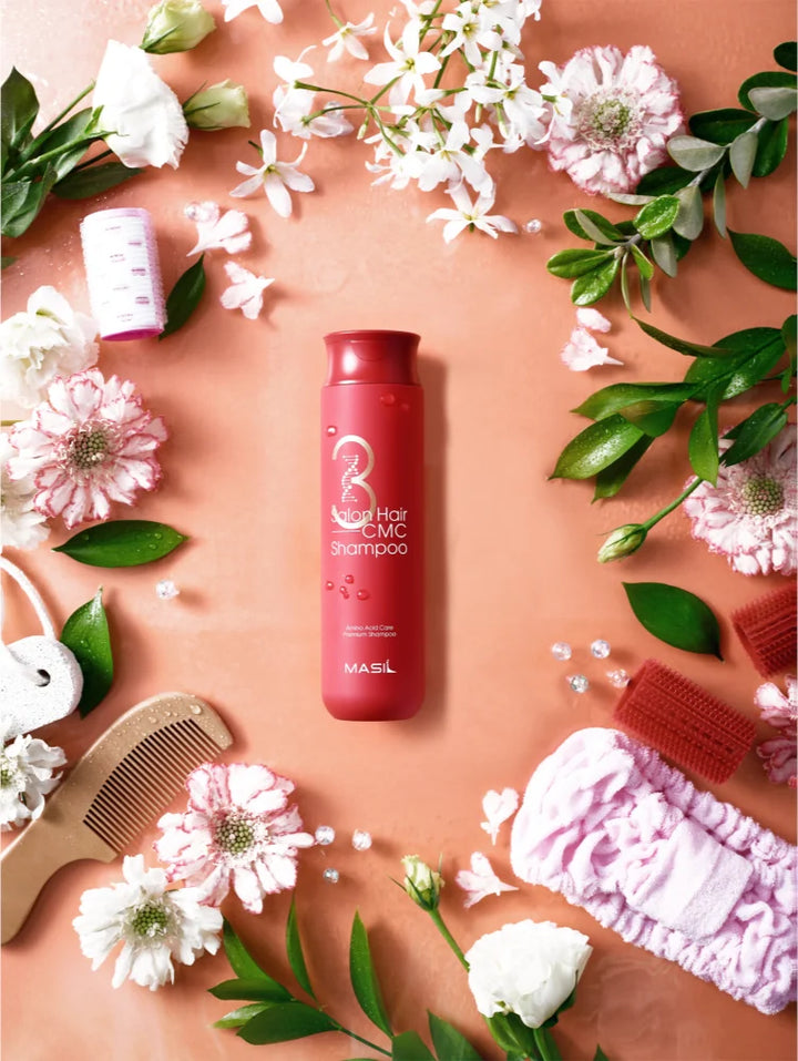 Intensively nourishing shampoo for damaged hair with amino acids, Masil 3 Salon Hair CMC Shampoo 150/300 ml