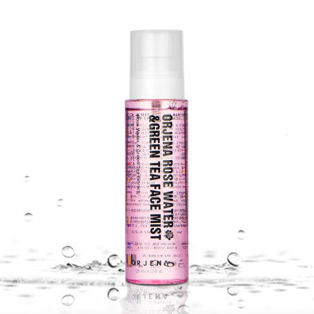 ORJENA Rose Water & Green Tea Face Mist – gaivinamoji ir drėkinamoji veido dulksna, 125