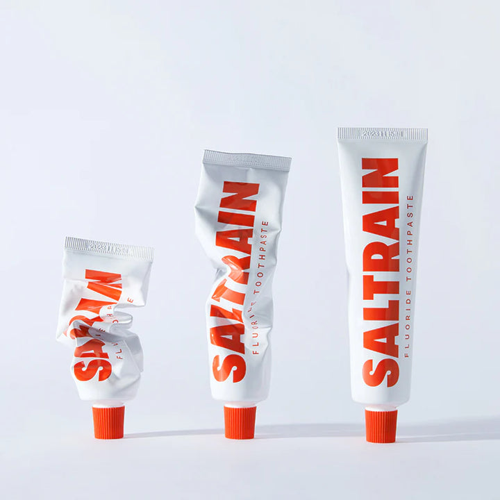 SALTRAIN GRAY SALT FLUORIDE toothpaste, 100 g
