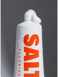 SALTRAIN GRAY SALT FLUORIDE toothpaste, 100 g