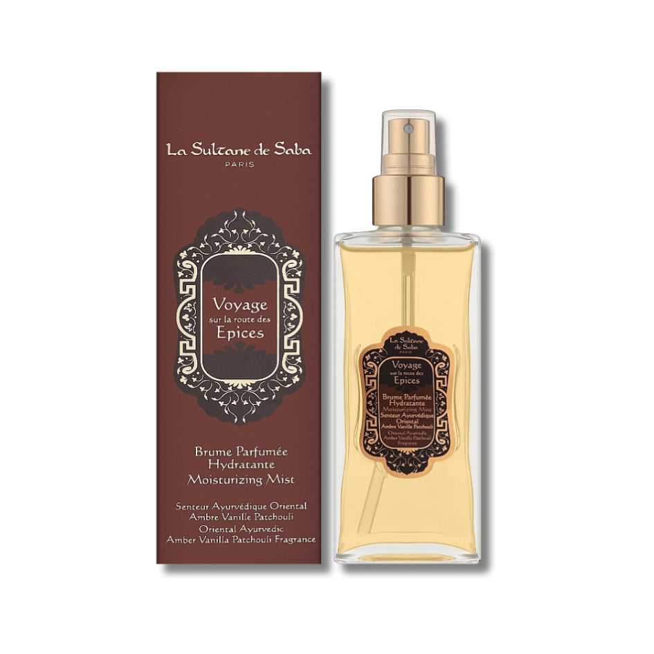 La Sultane de Saba Oriental Ayurvedic Scented Moisturising Body Mist - Moisturizing Body Mist - Amber, Vanilla, Patchouli, 200 ml